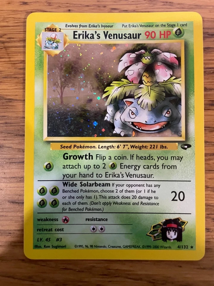 NEAR MINT! Erika's Venusaur (4/132) Holo Gym Challenge Pokemon Card! FREE P&P! - Image 1 of 4