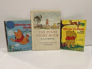 Vintage Winnie The Pooh Story Book Lot A.A Milne E.H Shepard Hardcover Classic - Picture 1 of 5