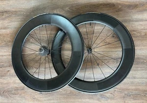 HED Stinger 7 & 9 Mix Carbon Tubular Bike Wheelset - Continental Sprinter Tires - Picture 1 of 9