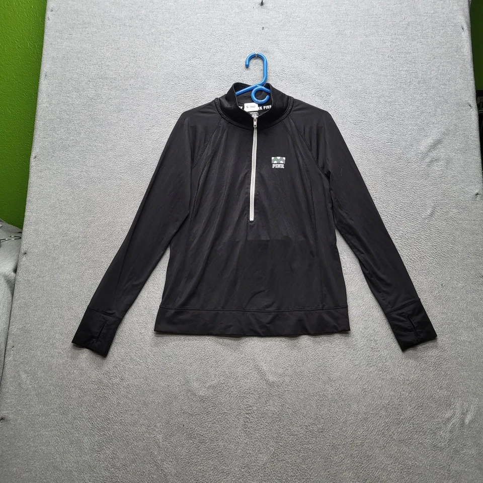 Chaqueta Victoria's Secret Rosa Mujer L Negra Ultimate Activewear Logo Foto 1 de 4