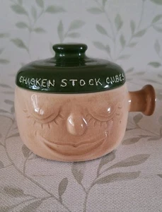 Sylvac 4906 Chicken Stock Cubes Face Pot - Picture 1 of 4