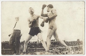 Boxeo Match 1910 RPPC Batalla Nelson Vs Ad Wolgart - Pt. Richmond, California - Imagen 1 de 2