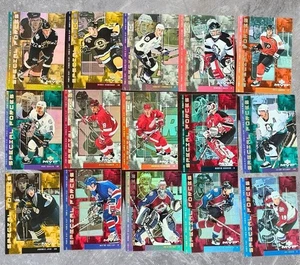 Juego Completo Fuerzas Especiales Jugador Más Valioso Cubierta Superior 1999-00 F1-F15 Gretzky Roy Yzerman - Imagen 1 de 17