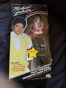 VINTAGE 1984 MICHAEL JACKSON SUPERSTAR OF THE 80'S "BEAT IT" DOLL With Box - Bild 1 von 9