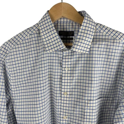 Camisa de vestir clásica sin hierro Donald J Trump Signature Collection 17 1/2 32/33 Foto 1 de 4
