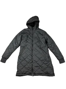 Avalanche Women's Black Thick Fleece Zip Front Coat Jacket Quilted Size Medium - Picture 1 of 10
