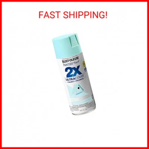 Rust-Oleum 334059 Painter's Touch 2X Ultra Cover Spray Paint, 12 oz, Satin Aqua - Picture 1 of 2