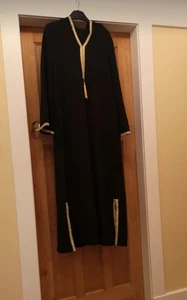 Shein Black And Gold Hooded Najma. Size Medium - Picture 1 of 6