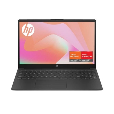 HP 15-fc0018na Laptop AMD Ryzen 3 7320U 4GB RAM 128GB SSD 15.6" FHD Windows 11 S - Image 1 of 4