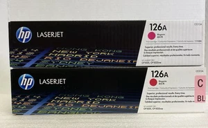 Lot Of 2. Genuine HP 126A Magenta Toner Cartridges CE313A. - Picture 1 of 3