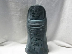 Here Is My Green Thumb....Now Grow Dang It      11" Tall Statue From Toscano - Picture 1 of 6