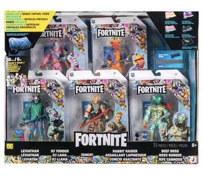Fortnite OG 6” Action Figure 5-Pack + Bonus Virtual Items - New & Sealed - Image 1 of 3