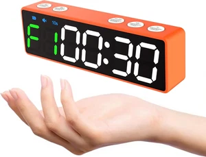 Mini Portable Gym Timer Clock, Large LED Digital Display Screen, Powerful Magnet - Picture 1 of 9
