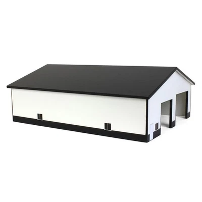 Tienda de tractores o camiones de madera 1/64 blanco y negro 2 puertas 60 ft x 80 ft STA-213 Foto 1 de 3