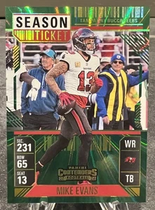 Mike Evans 2024 Panini Contenders Season Ticket Green Sunburst #93 Tampa Bay - Picture 1 of 2