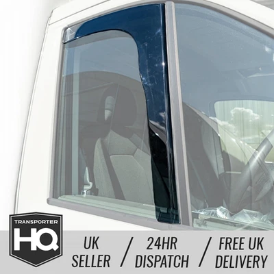 TRANSPORTERHQ VW Crafter & MAN TGE (2017 – onwards) – HEKO Front LONG Wind Deflectors – Pair