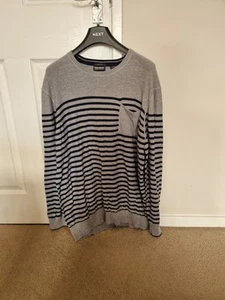 Mens Timberland Jumper Grey/ Navy - XXL - Picture 1 of 5