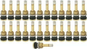 TR500 2" Brass Clamp-in Tubeless Tire Truck Valve Stem Pack of 25 - Picture 1 of 2