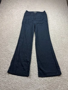 Maeve Anthropologie Hose Damen Gr. 4 (28 x 29) Blau Leinenmischung Weites Bein Cropped - Bild 1 von 11