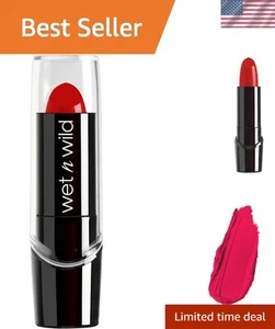 Wet N Wild Hot Red Silky Lipstick Crayon – Moisturizing & Buildable Coverage - Picture 1 of 7