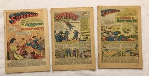 Action Comics 296 Superboy 91 Superman 130 Abenteuer Comics 301 Coverless Lot - Bild 1 von 12