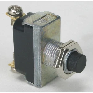 POWER FIRST 2VLP7 MiniaturePushButtnSwitch,Blk,SPST 2VLP7 - Picture 1 of 1