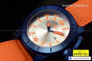 Invicta Men's CORDUBA 50mm Silver Dial Quartz Nylon Band SS Watch (Pre Owned) - Picture 1 of 20