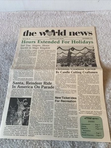 Walt Disney The World News Newspaper Volume 5 #12 December 1975 - Picture 1 of 7