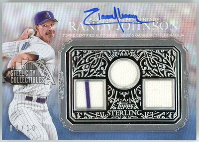 Randy Johnson 2021 Topps Sterling Strikes Patch Autograph Card #STAR-RJO 4/10 - Image 1 of 2
