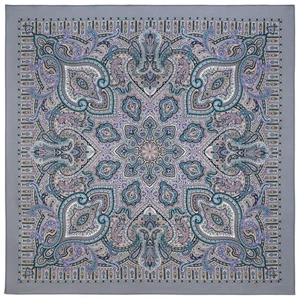Zaryanochka Wool RUSSIAN PAVLOVO POSAD SHAWL 2044-15 Павловопосадский Платок - Picture 1 of 2