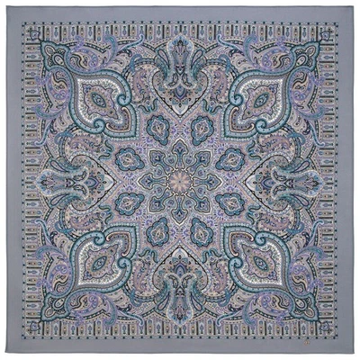 Zaryanochka Wool RUSSIAN PAVLOVO POSAD SHAWL 2044-15 Павловопосадский Платок - Image 1 of 2