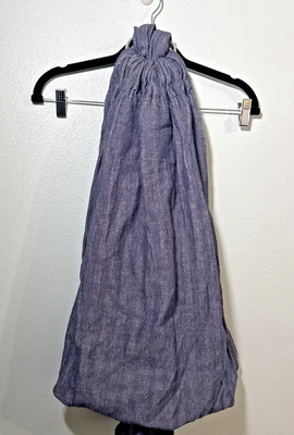 Bandolera Studio Tekhni Anillo Bebé/Niño Pequeño Azul Marino Denim Mezcla Algodón/Lino. Foto 1 de 4