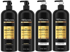 TRESemme Rich Moisture +Hyaluronic Infusion Shampoo &Conditioner 2ea 28oz-4Pack - Picture 1 of 1