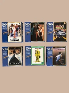Lot of 6 500 pc. Blockbuster Movie Puzzle Lot Cardinal Flashdance Footloose …. - Picture 1 of 12
