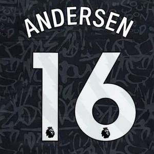 2023 2024 OFFICIAL CRYSTAL PALACE ANDERSEN 16 WHITE 3RD PLAYER SIZE NAMESET - Bild 1 von 1