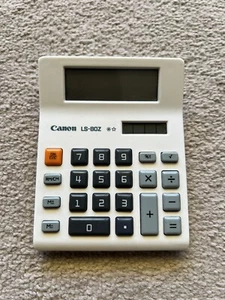 Canon Calculator LS-80Z Mini Solar Powered - Tested and Working - Picture 1 of 3
