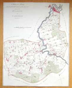 Antike Landkarte ROCHESTER LARKFIELD HUNDERT, KENT, Aylesford, Addington, Hasted 1782 - Bild 1 von 4