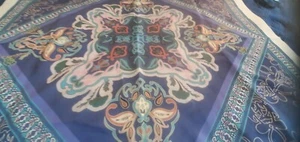 100 % Seide 40"" quadratischer Schal Damen GROSSER SCHAL BYRENKLIBUTIK KOSTENLOSER VERSAND - Bild 1 von 3