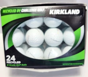 KIRKLAND  RECYCLED GOLF  BALLS Grade B 24 count - Picture 1 of 4