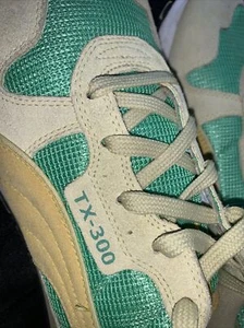 RARE Lime Yellow Puma TX-300 W 10 Green Sneakers Low Top Walking Suede - Picture 1 of 12