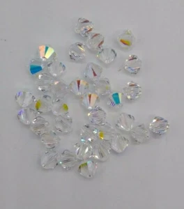 Swarovski Crystal Clear AB Bicone 5301 Beads;  4mm, 6mm, 7mm, 8mm, 10mm - Picture 1 of 1