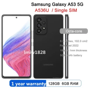 Samsung Galaxy A53 5G SM-A536U 128GB+6GB 64MP 5G Unlocked Smartphone New SEALED - Picture 1 of 21