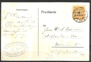 Germany Weimar Republic Inflation 1923 PPC SINGLE franking 5 billones FVF - Picture 1 of 1