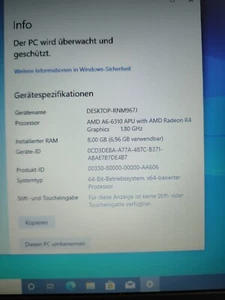 Mainboard Lenova B 50-45 60 GB Festplatte SSD 8 GB Ram ohne Wylan Karte - Bild 1 von 6