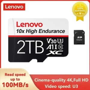 Micro SDHC SDXC Memory Card 128GB 512GB 1TB 2TB Class 10 High Speed Free Adapter - Zdjęcie 1 z 14