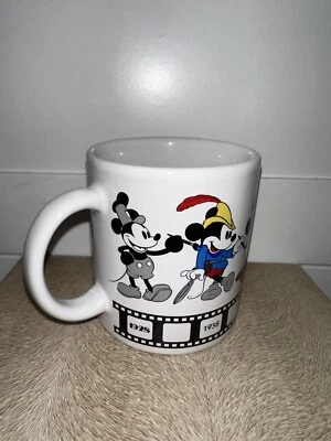 Collectible Disney Mickey Mouse Through the Years 1928-1990 12 oz Mug Applause - Image 1 of 4