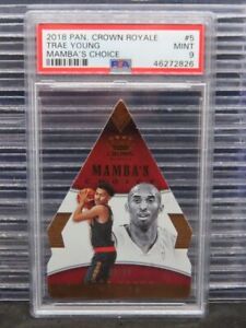 2018-19 Crown Royale Trae Young Mamba's Choice Rookie RC #/99 PSA 9 Hawks
