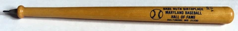 BABE RUTH BIRTHPLACE SOUVENIR BAT PEN Cover