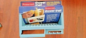 Nos 1984 Rubbermaid BLAU Bad Dusche Regal neuwertig mit Etikett kostenloser Versand - Bild 1 von 1