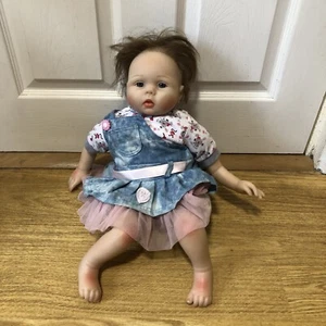 Pinky Reborn Doll-NIB! 22in Soft Silicone Baby Girl Doll Lifelike - 52cm - Picture 1 of 6